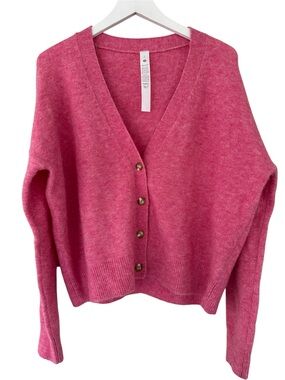 Lululemon • Alpaca Wool-Blend Cardigan Sweater
Heathered Chroma Pink NWOT